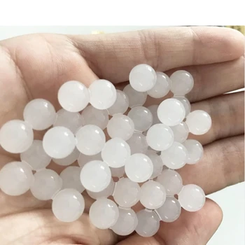 

7-8mm Milky white Toy Gun Crystal bullets 10000pcs Water Guns Pistol Toys Growing Crystal Water Balls Round Soil Water Beads