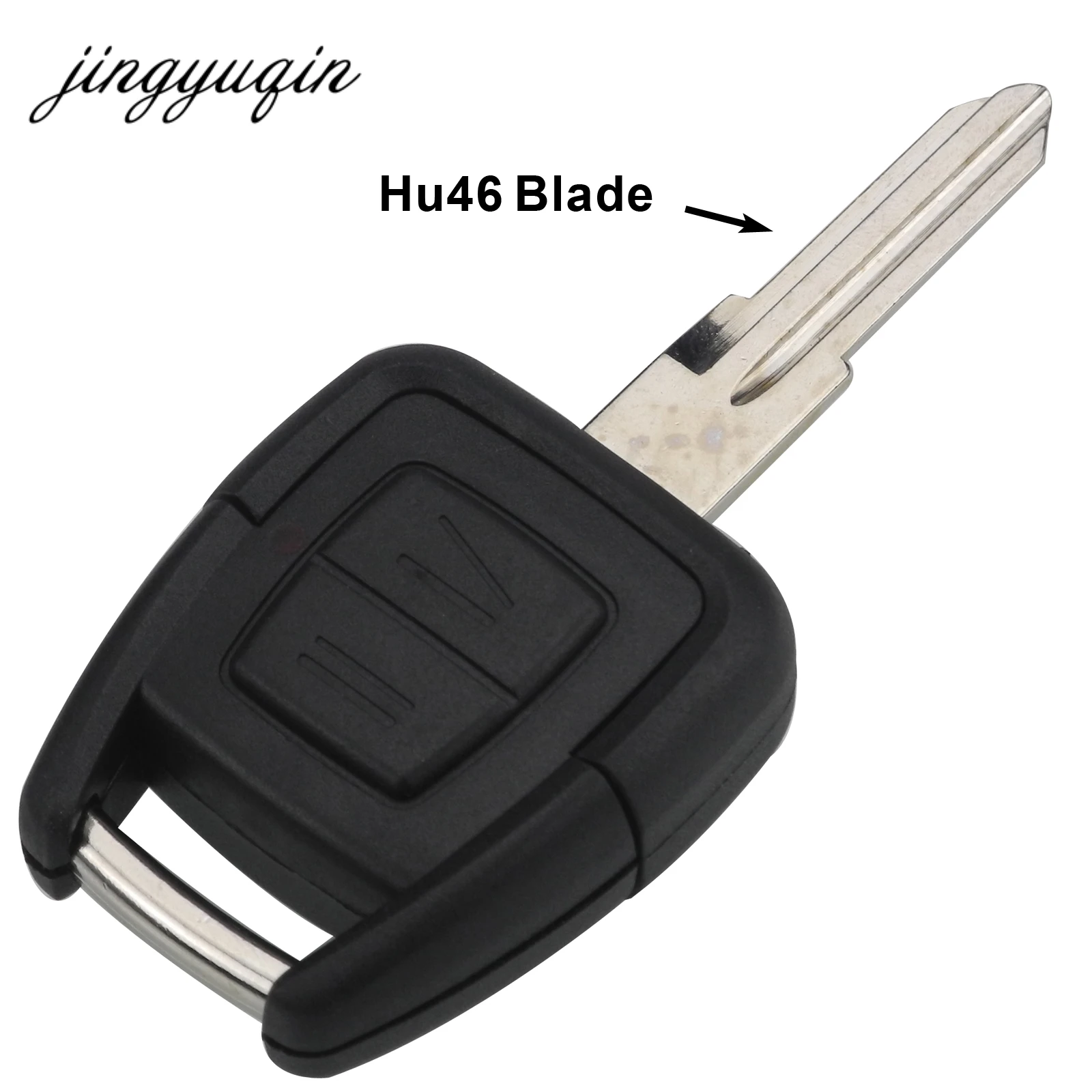 

jingyuqin HU46 Remote Car Key Shell Case For Opel Astra Vectra Zafira Omega 2/3 Button Uncut Blade Fob Cover