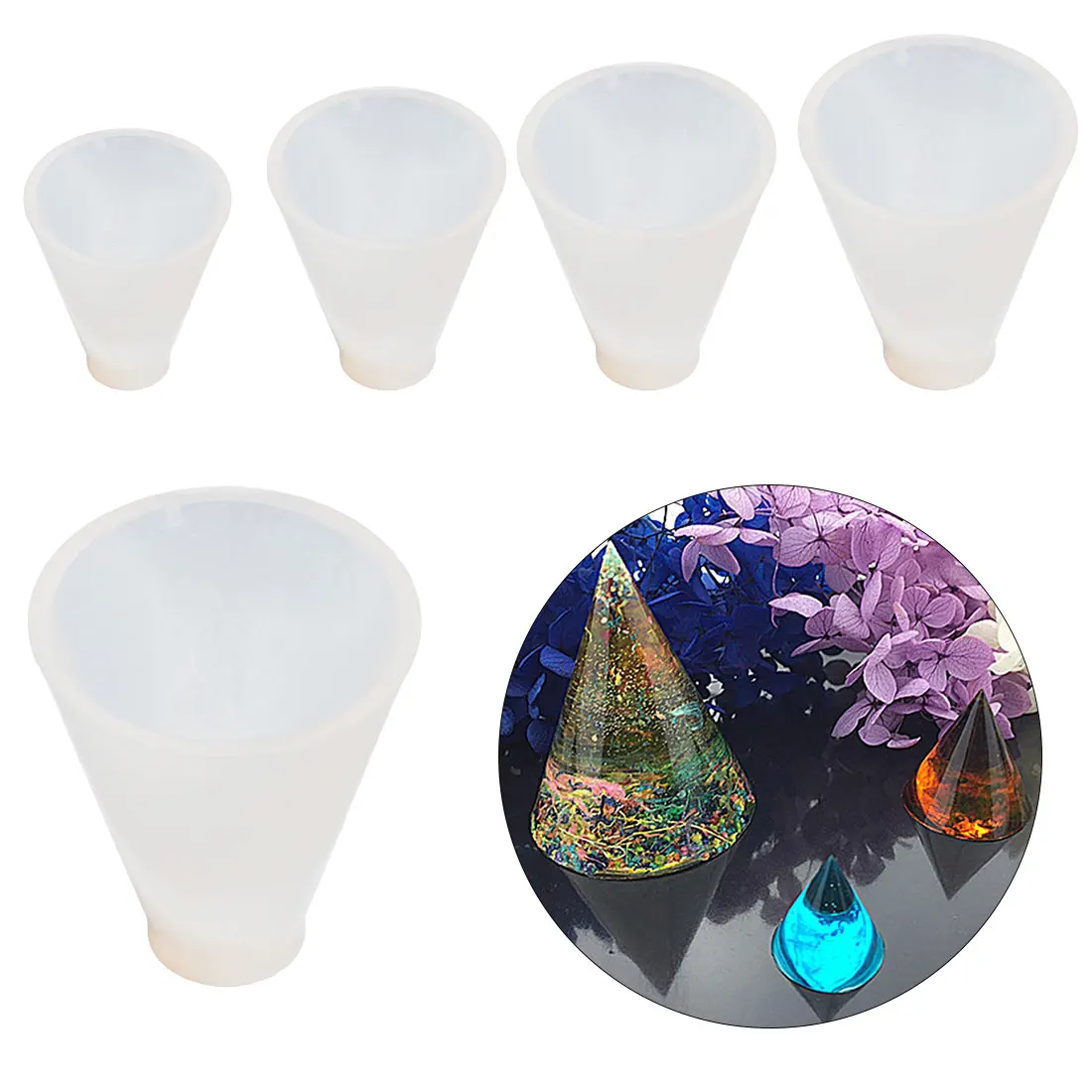 

Silicone mold for resin Facemile 1PCS Crystal Epoxy Mold Chocolate Transparent Silicone Mold Jewelry DIY Mould resin molds