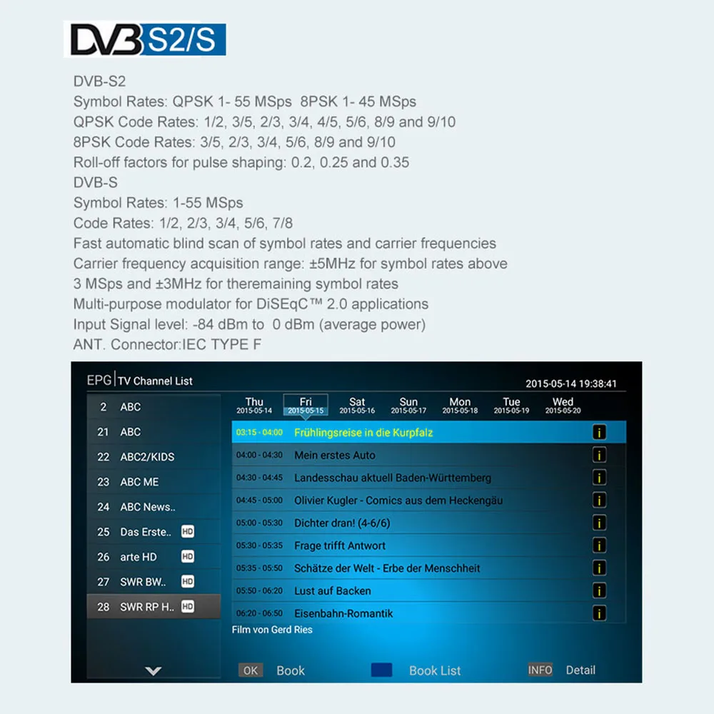 Mecool K6 DVB-S2 DVB-T2 приемное устройство Android ТВ коробка Hisilicon Hi3798M, 2 Гб оперативной памяти, 16 Гб встроенной памяти, 64bit 4K 2,4/Wi-Fi 5 ГГц двухъядерный процессор Wi-Fi BT4.1 USB3.0 4K Ультра