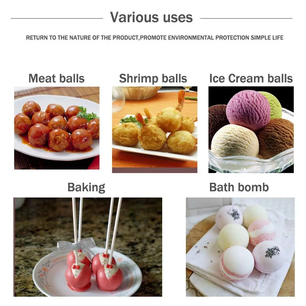 Rounded Edged Tong DIY Clip Meat Rice Ball Maker