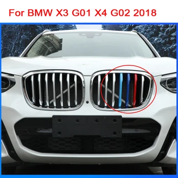 

Car Styling Stickers For BMW X3 G01 X4 G02 2018 Accessories Front Grilles Bumper Covers Motorsport M Performance Power 3 colors