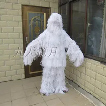 3D Белоснежка Ghillie костюм снайперская тактическая CS охотничья камуфляжная одежда 5 шт. куртка+ брюки+ головной убор+ винтовка обертывание+ сумка для переноски