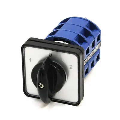 

660V 25A ON-OFF-ON 3 Postion 12 Terminal 3 Phase Universal Cam Changeover Switch