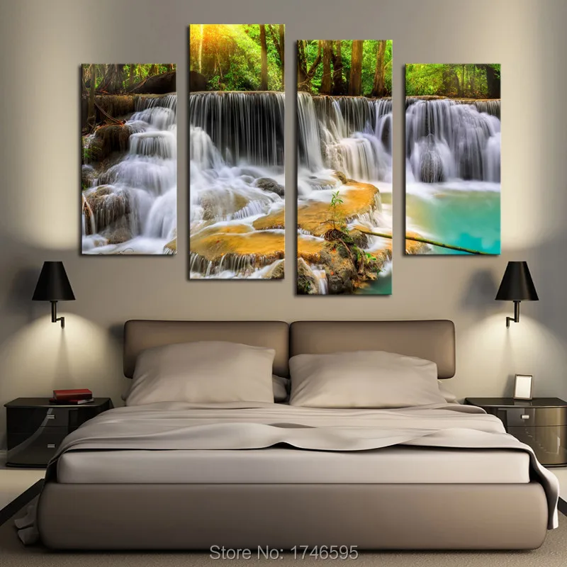 The Waterfall With Tree-8