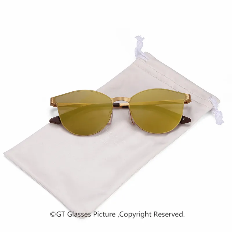 Модные женские солнцезащитные очки, брендовые дизайнерские супер легкие солнцезащитные очки из нержавеющей стали с кошачьим глазом, женские пляжные солнечные очки
