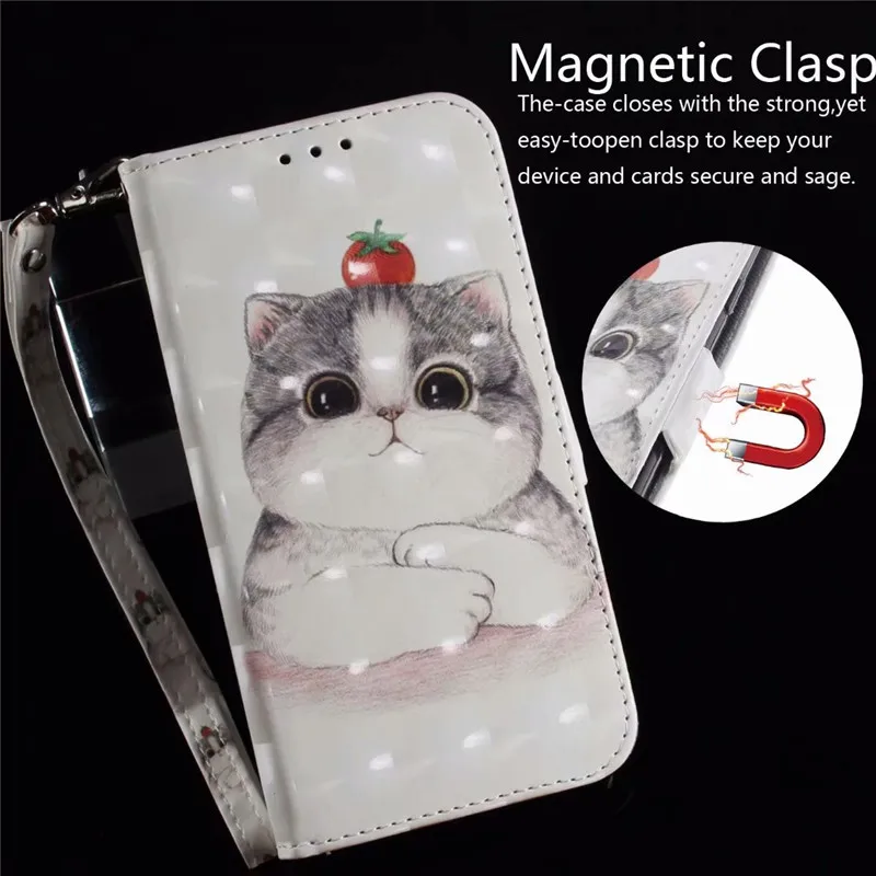 الفاخرة 3D جلدية فليب حالة ل moto E5 G5 زائد محفظة خزانة غطاء لطيف بطاقة حامل حامل 360 أكياس الهاتف etui ل moto e5plus