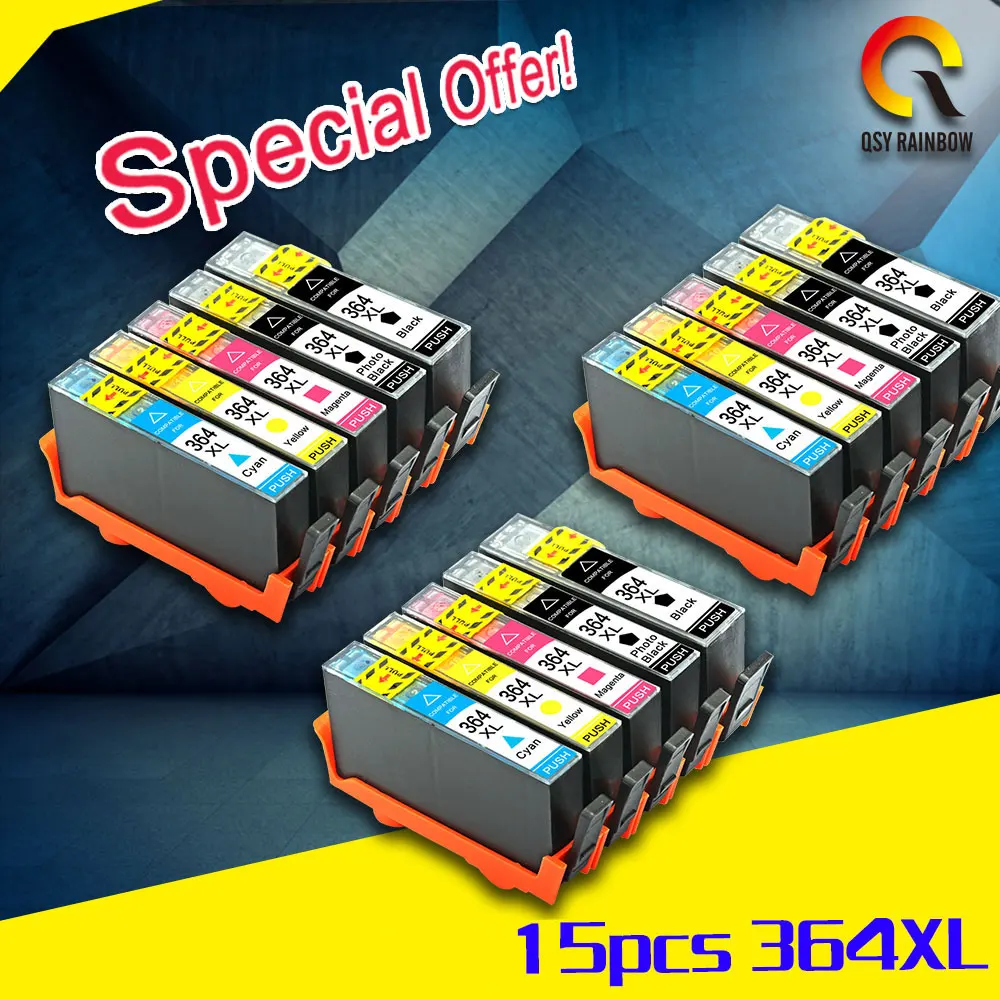 15x Compatible para HP 364 Cartucho de Tinta XL para Photosmart Plus B209a  3070A DeskJet 3520 5510 5520 6510 6520 7510 7520 Impresora|ink cartridge  for hp|cartridge for hpcompatible hp cartridges - AliExpress