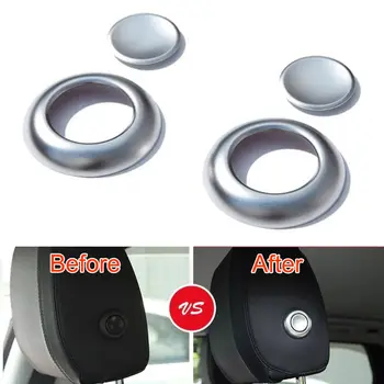

Car Front Seat Head Rest Headrest Adjust Button Control Cover Trim For 2015 Land Rover Discovery Sport Car Styling