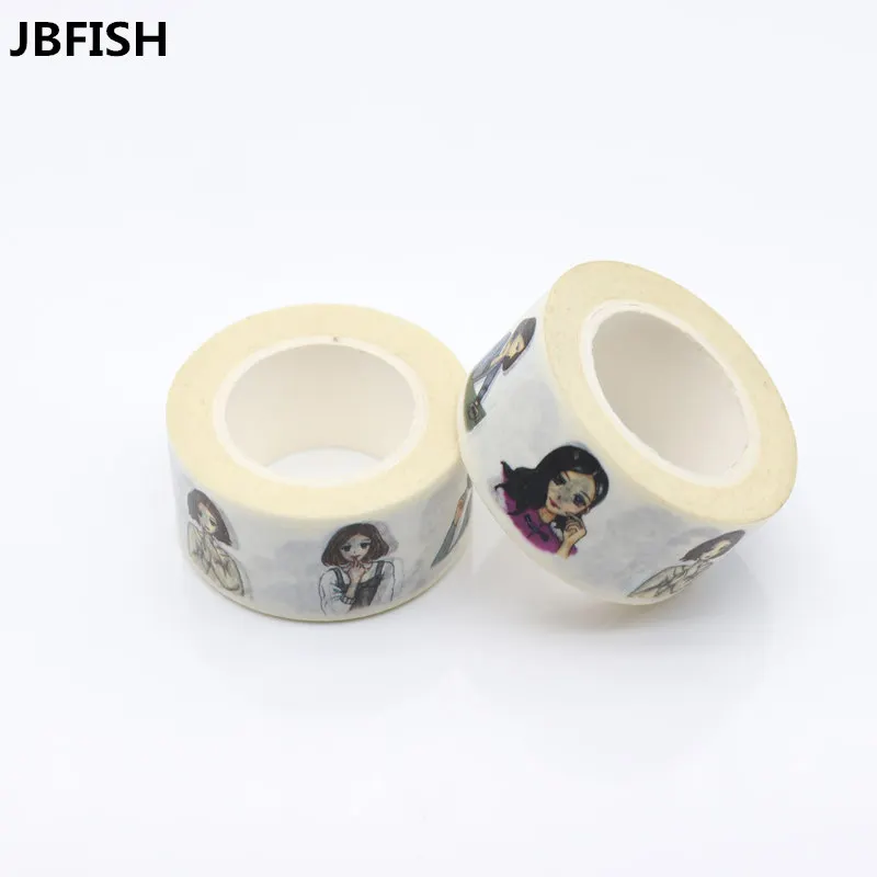 

JBFISH Sweet Girl washi tape DIY decorative album scrapbook planner masking tape adhesive tape stationery 1013