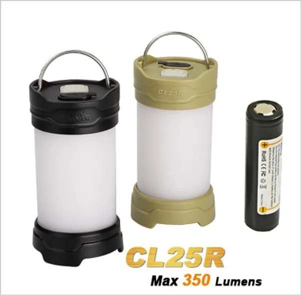 

2015 New Fenix CL25R Camping Lantern 350 Lumens 2 Color 6 Mode Magnetic Base Hang Camp Lamp + 1 PC 2300mAh 18650 Li-ion Battery