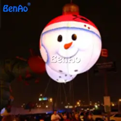 X123 BENAO DHL Бесплатная доставка + свет 2 м висит Рождественский надувной снеговик с свет на Рождество/надувной снеговик шар/