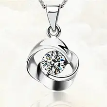 GVBORI красивое ожерелье с цветами кулон стерлингового серебра 925 Классический роскошный специальный подарок для друзей без цепочки