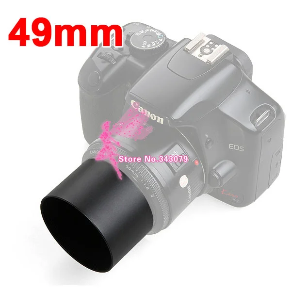 NEW Metal 49mm 49 Tele Telephoto Lens Hood Shadelens hoodmetal lens