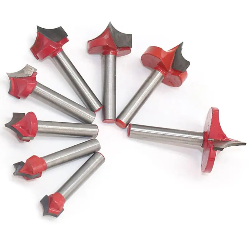 

Milling Cutter Tool 6 Handle Double-Edged Cutting Design Engraving End Woodwork Round Shank Tip Mouth Mill