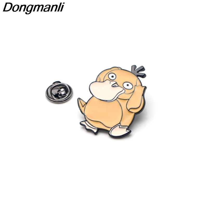 P3012 Dongmanli Psyduck эмалированная булавка броши мультфильм креативная металлическая брошь булавки Джинсовая Шляпа значок воротник ювелирные изделия