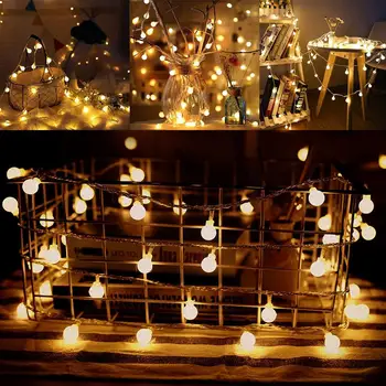 

General Waterproof Round Shape LED Light Strings Festival Light, Twinkling, Long Bright Home Garden Decor