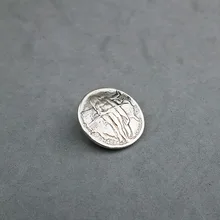 DIY johnleather Крафтовая фурнитура Oregon индийские половина-долларовая Монета Кончо SRTP отделка 606460 S