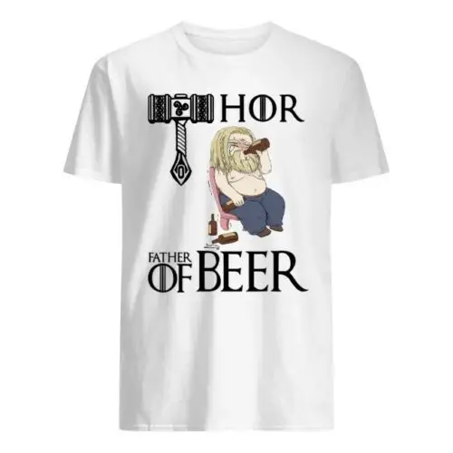 

Fat Thor Beer Belly Avengers Endgame Game Of Thrones White T-Shirt Asgardian