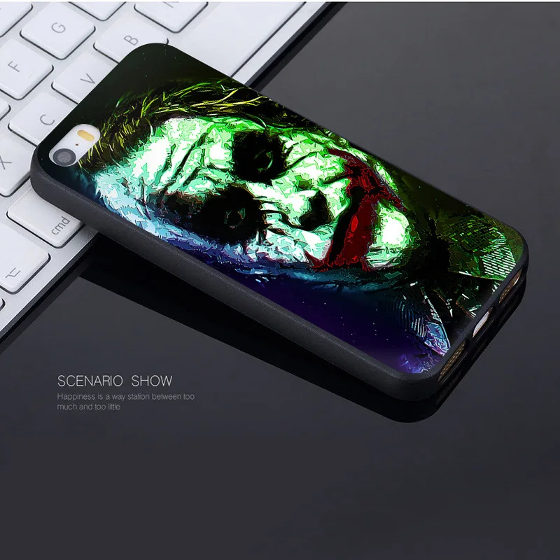 MaiYaCa The Joker Black lovely Phone Accessories Case for Apple iPhone 8 7 6 6S Plus X 5 5S SE 5C Cellphones MaiYaCa The Joker Black lovely Phone Accessories Case for Apple iPhone 8 7 6 6S Plus X 5 5S SE 5C Cellphones