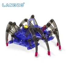 DIY Montar Robô Aranha Elétrica Inteligente Puzzle Brinquedos de Montagem de Construção de Brinquedo Educacional DIY Kit Venda Quente de Alta Qualidade