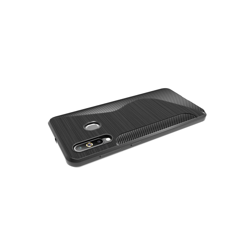 black shockproof Anti-skid S Line TPU Gel Skin Case Cover For Samsung Galaxy A60