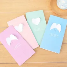 4 шт/партия романтическое сердце крыло бумажная карта и конверт