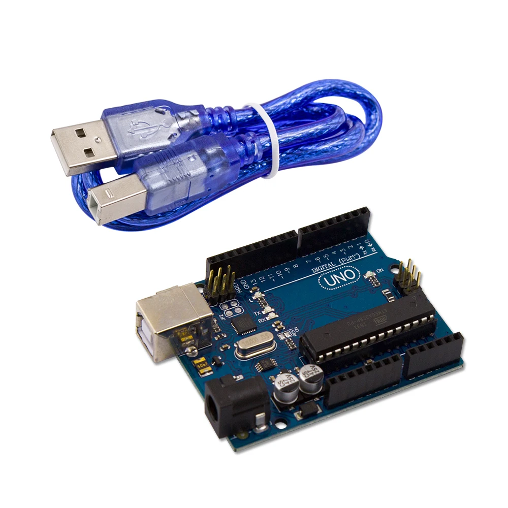 RobotLinking UNO R3 для Arduino MEGA328P чип ATMEGA16U2 с USB кабелем+ UNO R3 Розничная коробка