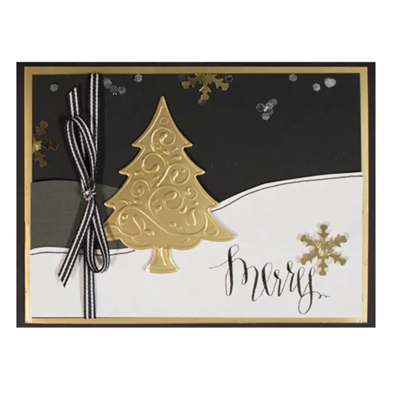 

DiyArts 1 Pcs/lot Metal Cutting Dies Scrapbooking For Card Making DIY Embossing Cuts New Craft Christmas Tree Element