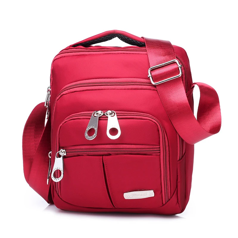 DECRJI, мужские сумки-мессенджеры, большая вместительность, Оксфорд, водонепроницаемая сумка на плечо, унисекс, повседневные сумки через плечо, дорожные сумки, Bolsa Masculina - Цвет: Красный