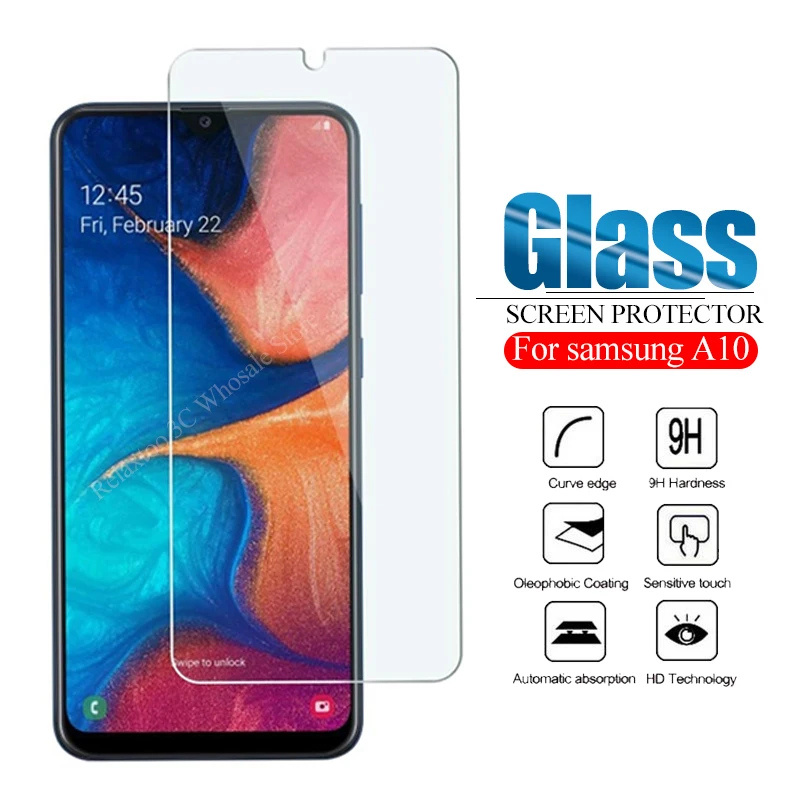 Protector de pantalla para Samsung Galaxy A10 Cristal Templado Cobertura Completa 2PK