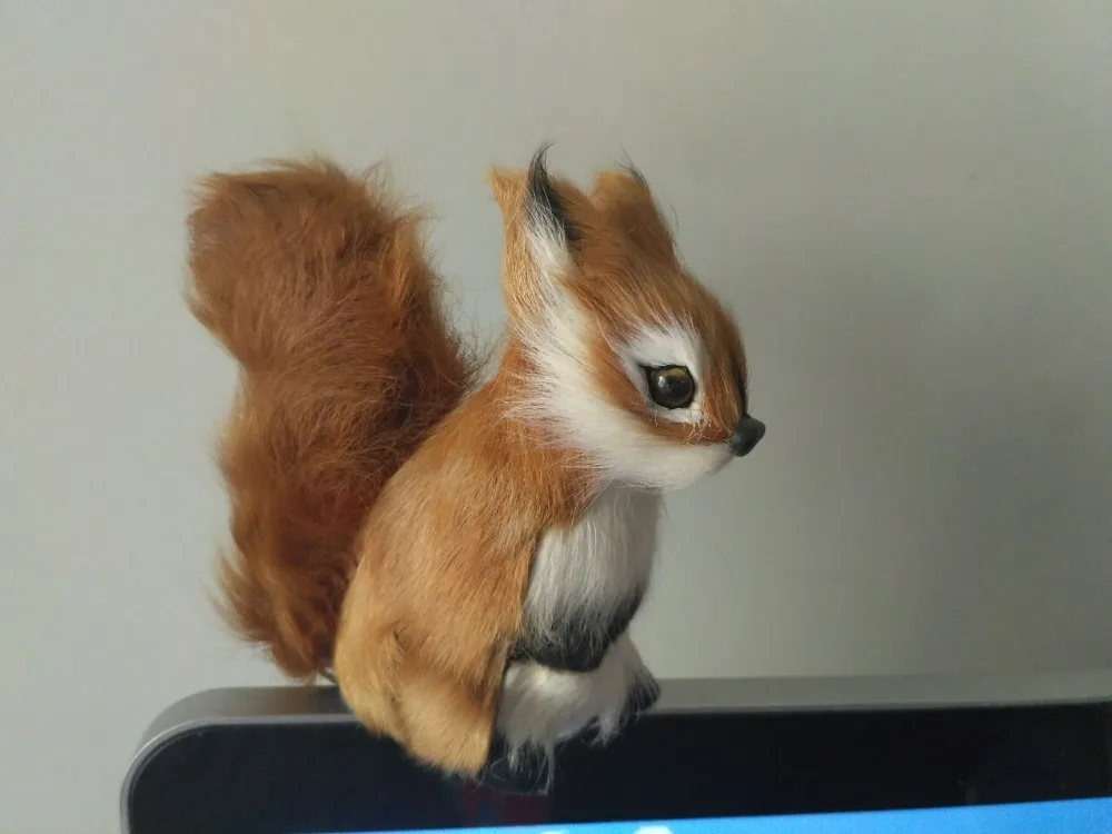 10 pieces a lot small simulation Squirrel models polyethylene & furs Squirrel dolls gift about 12x8cm 0895