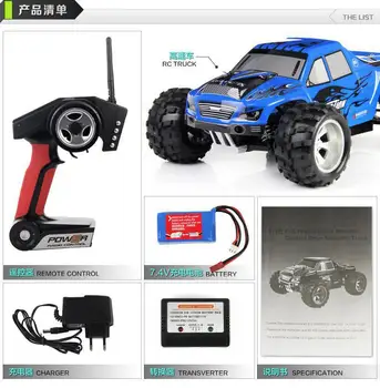 

2014 New A979 RC Car 1:18 2.4Gh Remote Control Toys RC Monster 4WD Remote Control Cars electric outdoor fun