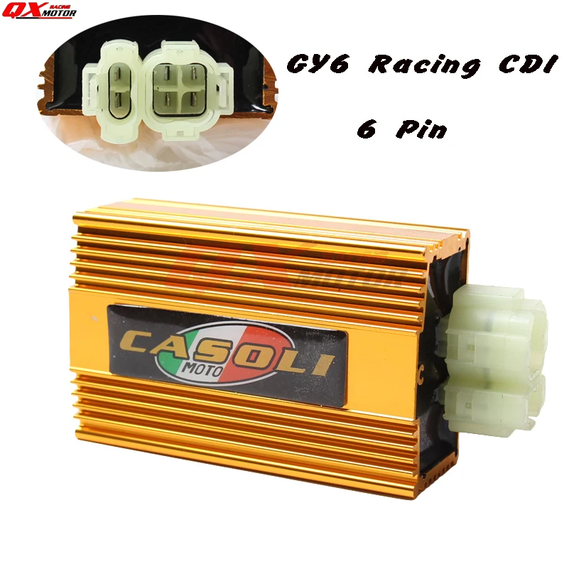 GY6 AC сгорел 6 pin Racing CDI 125cc 150cc 200cc Скутер мопед ATV Go cart Мотоцикл CDI Производительность Запчасти