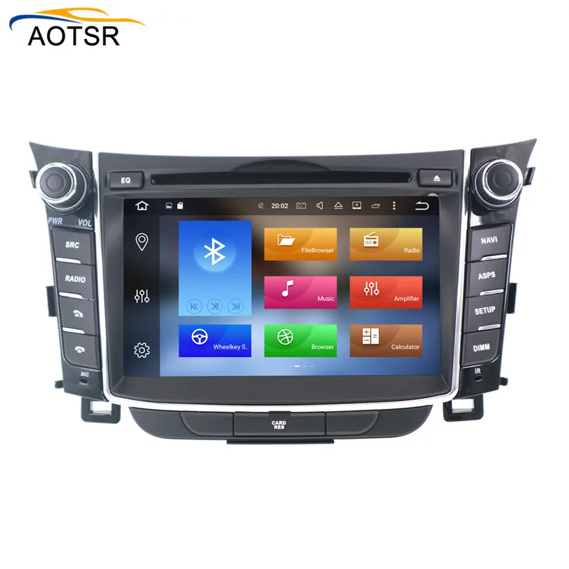 Top IPS Android 8.0 Car DVD player GPS Navigation Headunit For Hyundai I30 Elantra GT 2012 multimedia Autoradio tape recorder stereo 4