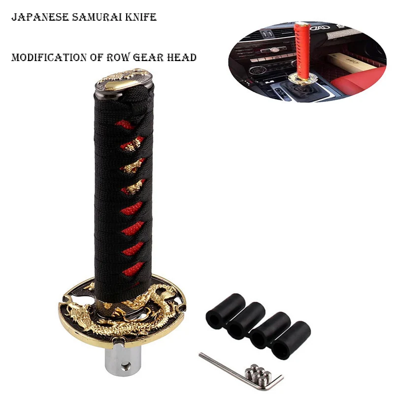 

longautomobile transmission lever knob automatic manual shift lever head Samurai saber gear shift knob automobile refitting