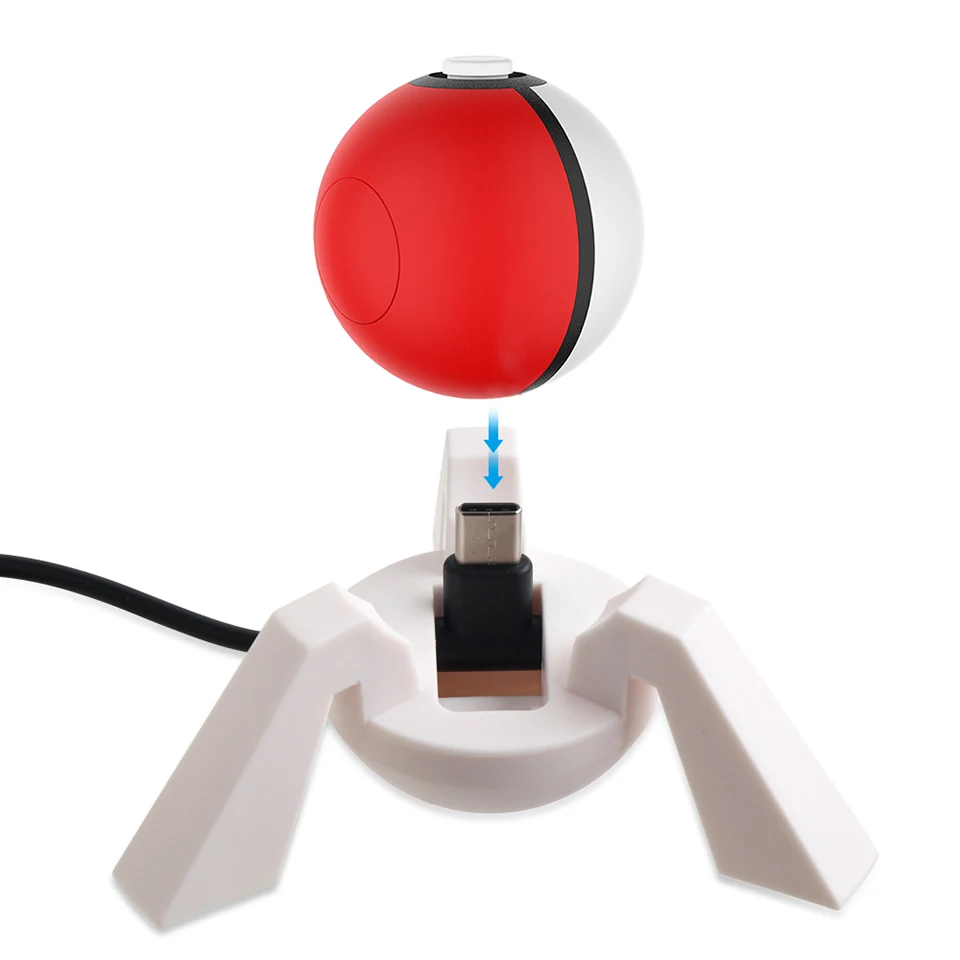 Держатель для зарядного устройства с usb кабелем типа C Pokeball Plus|Зарядные