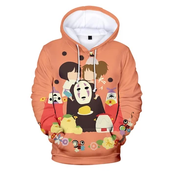 

Spirited Away Film animation Fashion Casual Hooded Sweatshirt Trend Casual Street Clothing Basic Popular Street comfortable