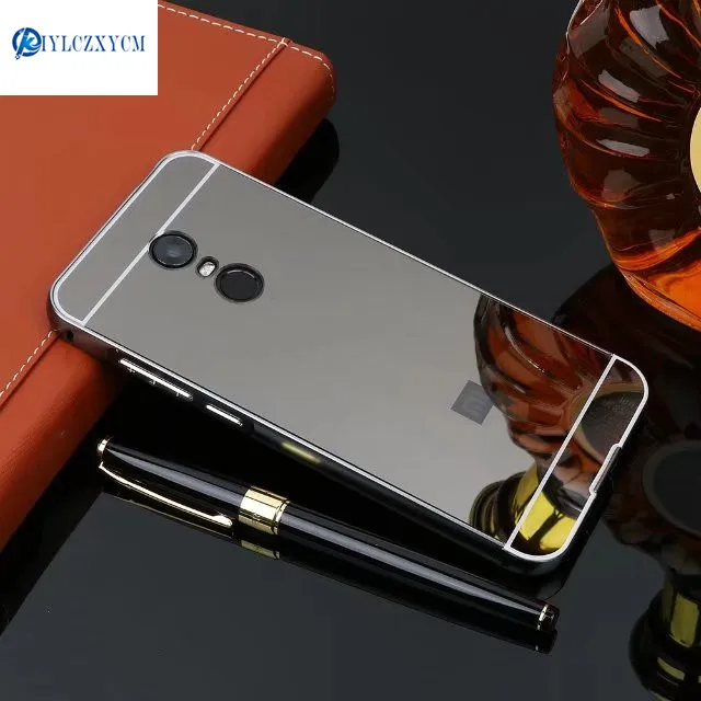 Kiylczxycm для Xiaomi Redmi 5 чехол Роскошные Покрытие Зеркало Алюминий металлический