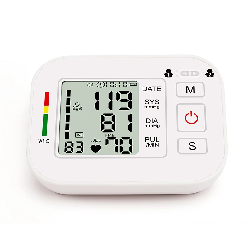 Дешево Домашнее здоровье автоматическое измерение кровяного давления Lcd верхний монитор артериального давления на руку мониторинг сердцебиения