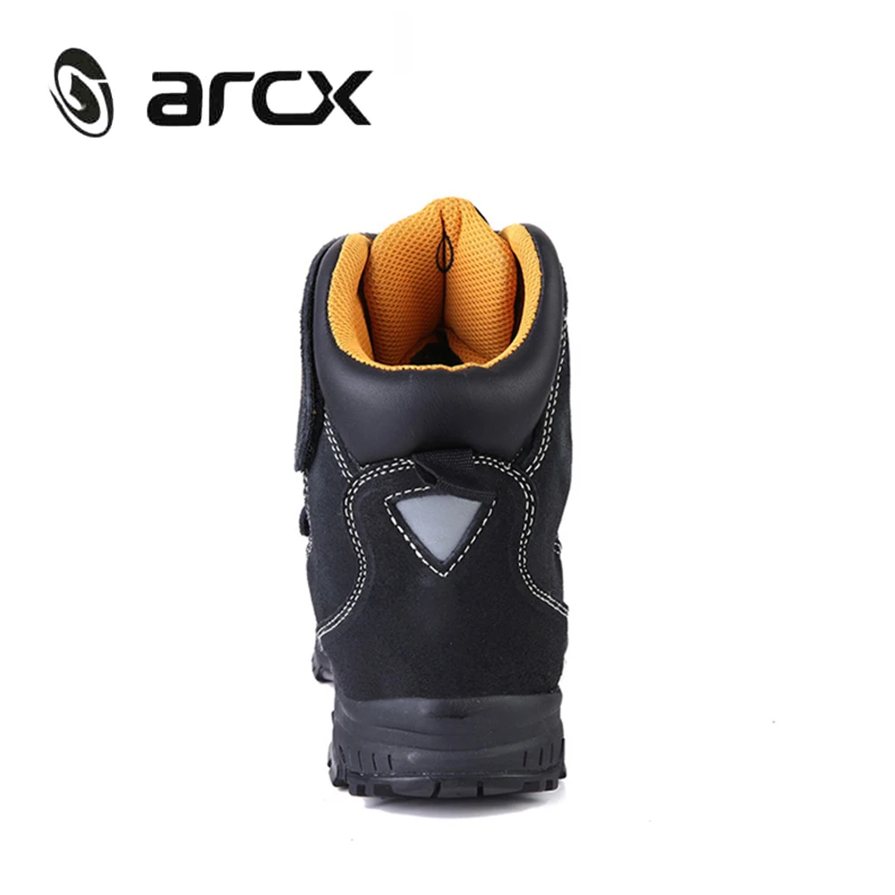 ARCX мотоциклетные ботинки для верховой езды из натуральной коровьей замши; Водонепроницаемая Уличная обувь для мотокросса; прогулочная гоночная обувь