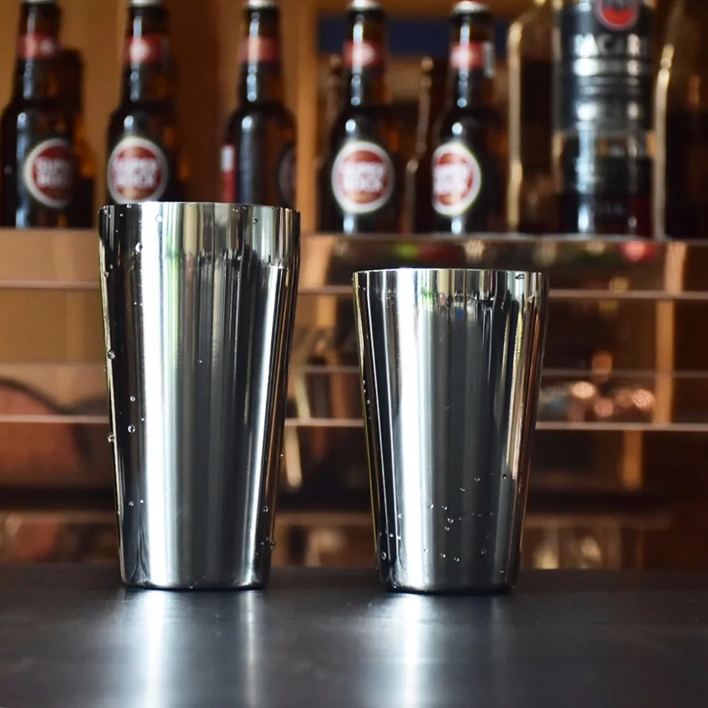 

Professional S75-9 600ML Stainless Steel Cocktail Shaker Set Boston Style Shaker Wine Mixer Drinking Tool for Bartender Gifts