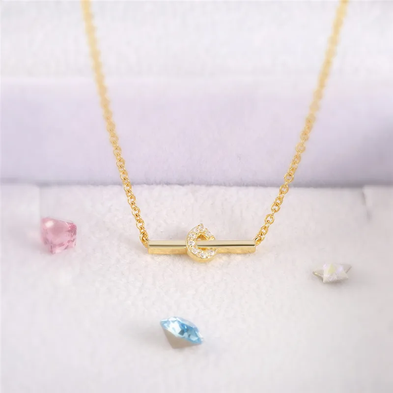 

ROMAD Water Drop Ncklace Women Gold Chain Pendant Necklace Crystal Wedding Accessories for Bridal AAA CZ Choker Necklace R4