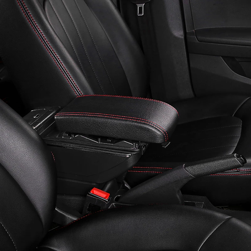 Для Renault Logan 2, центральный магазин, коробка для хранения, двойной подлокотник, коробка с пепельницей, подстаканник, аксессуары, Русская версия