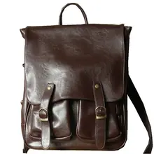 Новая мода Марка Дизайн PU Кожа школьные рюкзаки Старинные Нормальный bagpack Школьников Дорожная Сумка женщины рюкзак B0695