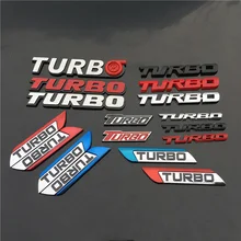 Эмблема Turbo, логотип, буквы, бар, хром, металл, цинк, автомобильный Стайлинг, переоборудование, крыло, багажник, 3D наклейка для Cruze Geely, BMW, Benz, Audi, VW