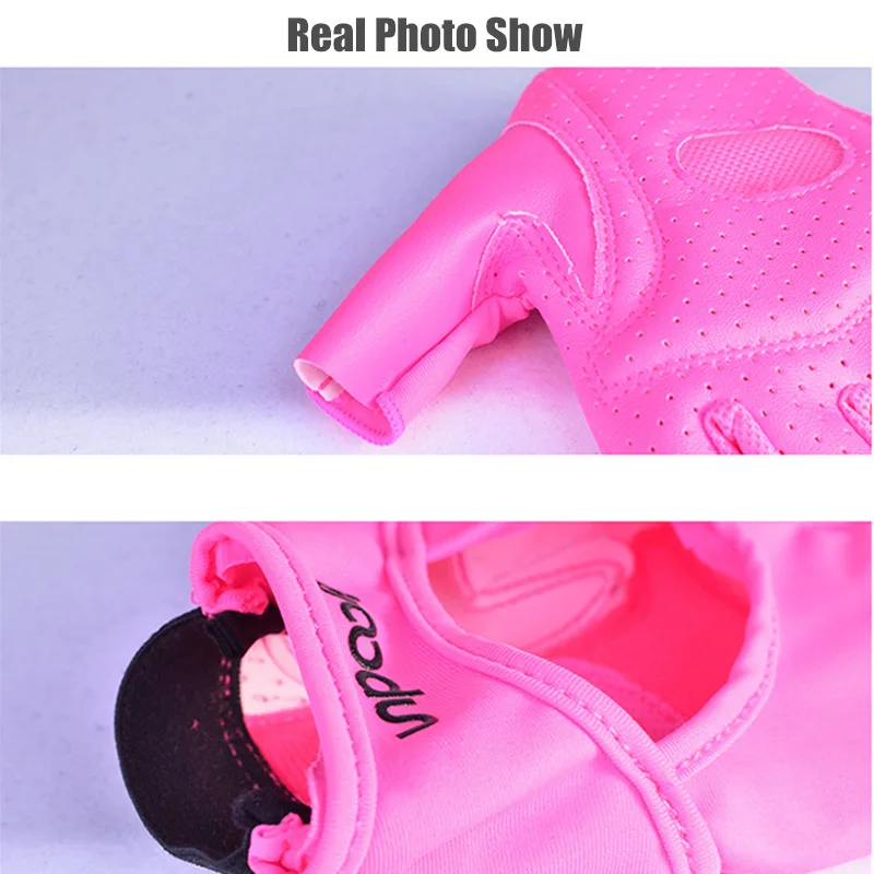 Женские Перчатки для фитнеса с ладонью из искусственной кожи, дышащие перчатки для спортзала, перчатки для кроссфита, бодибилдинга, гантели, аксессуары для спортзала