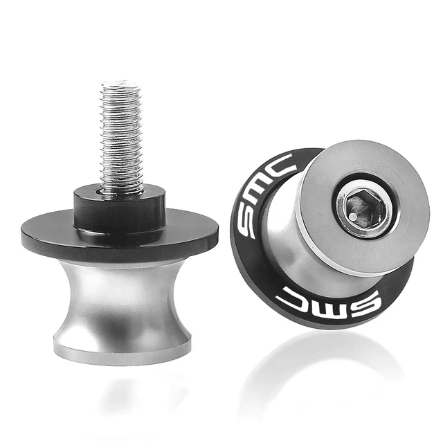 For 690 SMC 690SMC SMC-R 690SMC-R 2009 2010 2011 2012 2013 2014 2015 2016 Motorcycle Swingarm Spools slider M10 stand screws 10MM silver