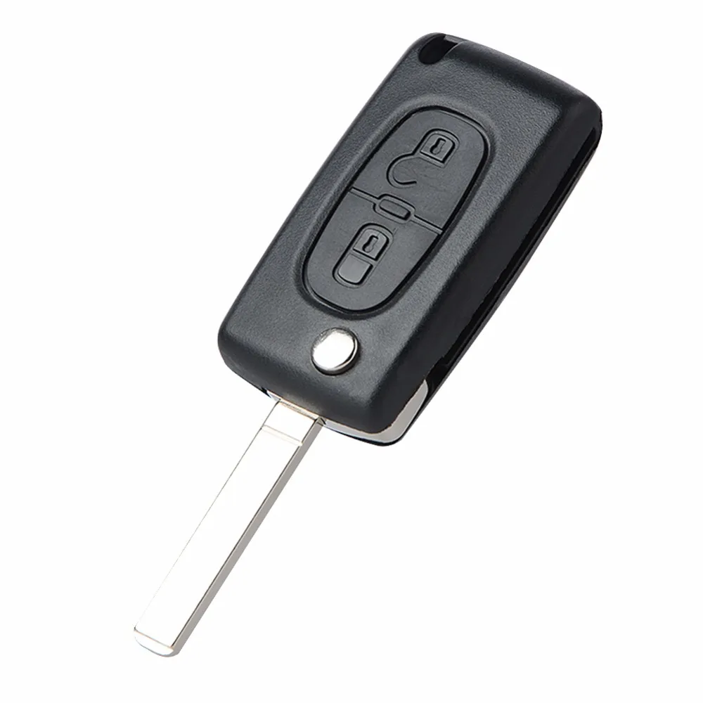 

433 MHz ID46 SORCE CE0523 PCF7941 Chip 2 Button Car Turning for Citroen Peugeot Remote Key Fob 407 VA2 Blade Remotekey