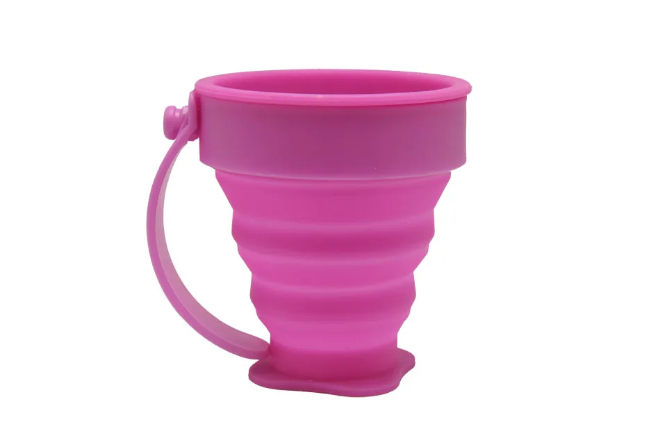 200ml Portable Folding Silicone Tea Cup for Travel (5)